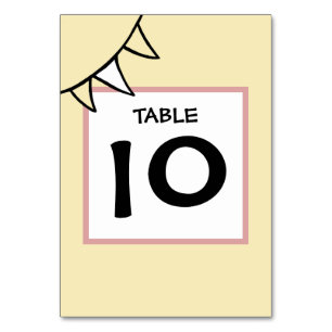 Custom Country Wedding Tractor Bunting Table Numbe Number