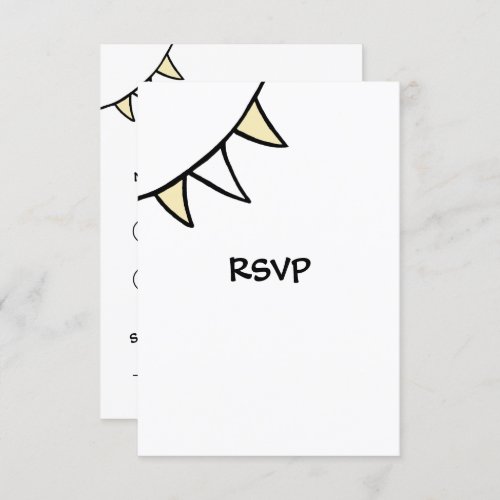 Custom Country Wedding Tractor RSVP Card