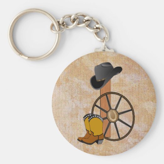 Western Leather Keychains No Minimum Quantity Zazzle