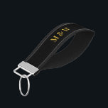 Custom Couple Initials Wrist Keychain for Lovers<br><div class="desc">Celebrate your love with this Custom Couple Initials Wrist Keychain—designed for couples who cherish meaningful details. Featuring your personalized initials on a sleek and durable strap,  it's both stylish and functional. A perfect everyday accessory or heartfelt gift for anniversaries,  weddings,  or just because.</div>