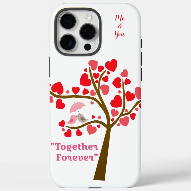 Custom couple names together forever love tree Case-Mate iPhone case (Back)