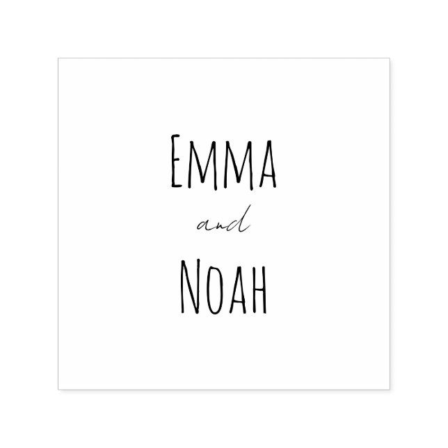 Custom Couple Personalized Self-inking Stamp (Design)