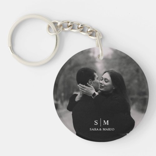 Custom Couple Photo Acrylic Keychain