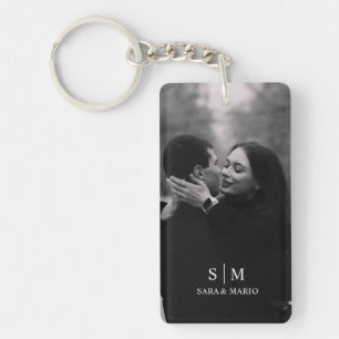 Custom Couple Photo Acrylic Keychain