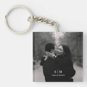 Custom Couple Photo Acrylic Keychain