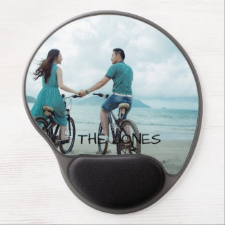 Custom Couple Photo and Text Gel Mouse Pad