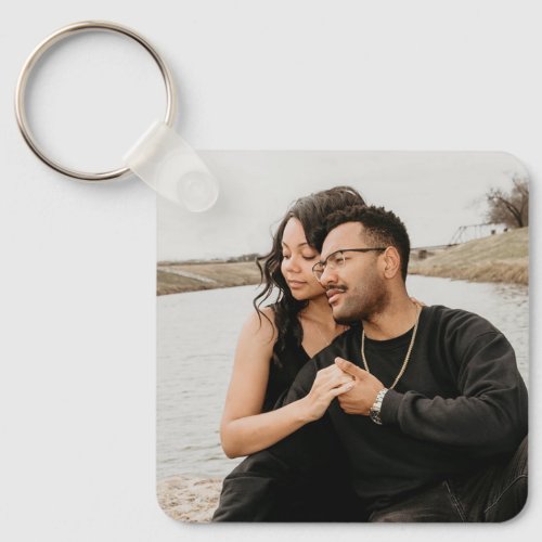 Custom Couple Photo Create Your Own  Keychain