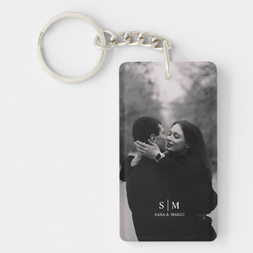 Custom Couple Photo iPhone Case Keychain