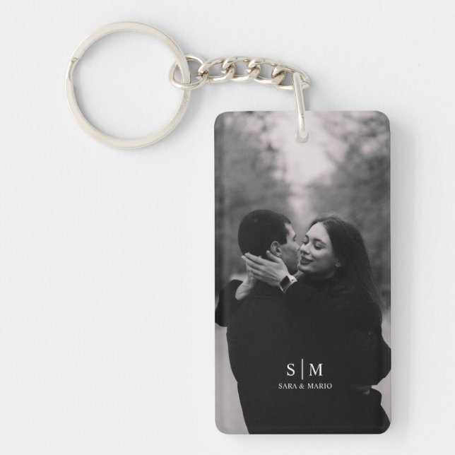 Custom Couple Photo iPhone Case   Keychain (Front)