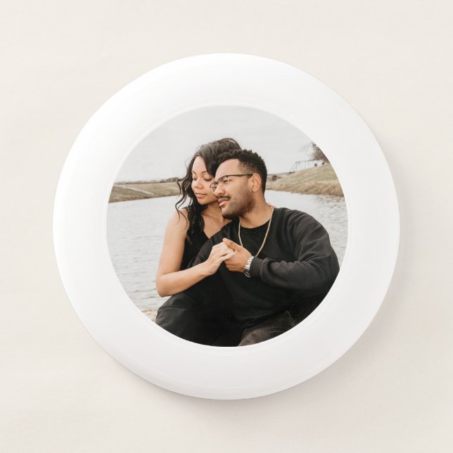 Custom Couple Photo Keepsake Wham-O Frisbee (Front)