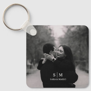 Custom Couple Photo Keychain
