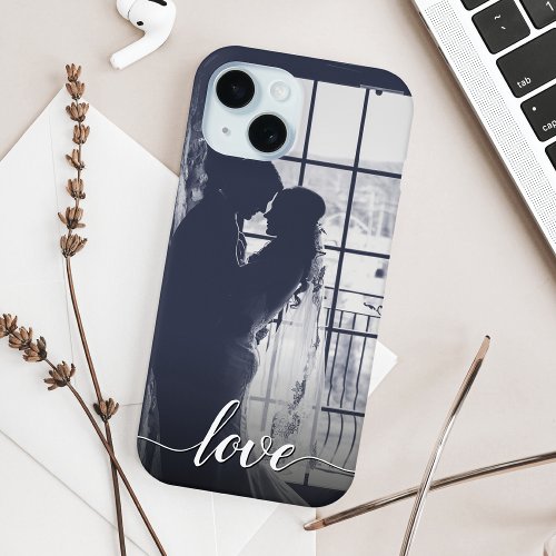 Custom Couple Photo Love iPhone 15 Case