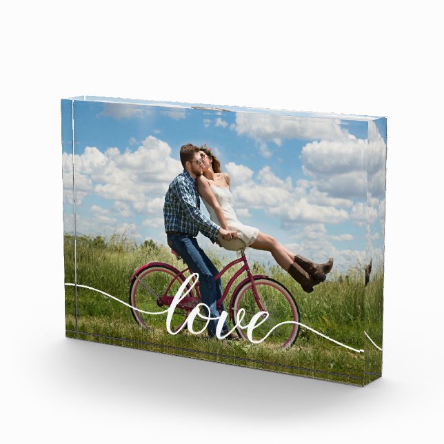 Custom Couple Photo Love Script (Right)