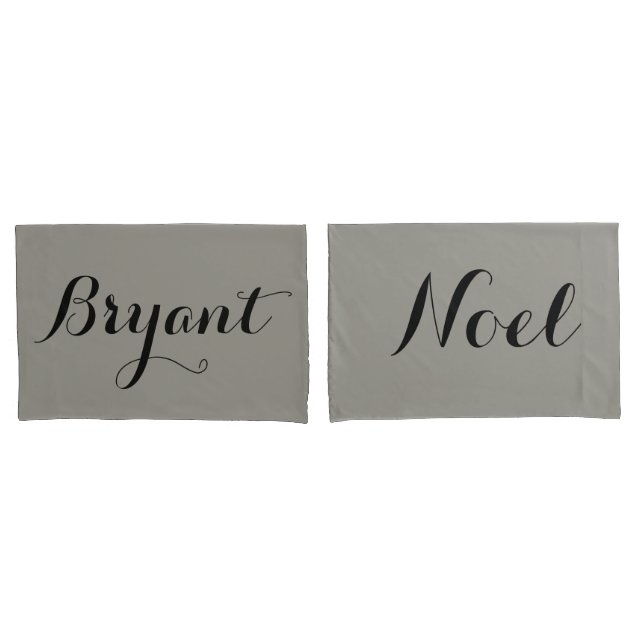 custom couple pillow names or initials case (Front-Set)