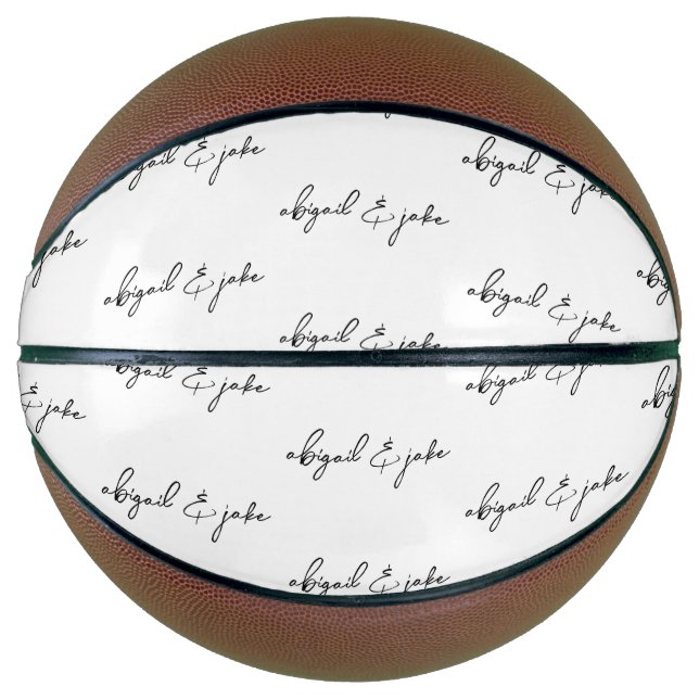Custom Couple Script Names  Basketball (Front)
