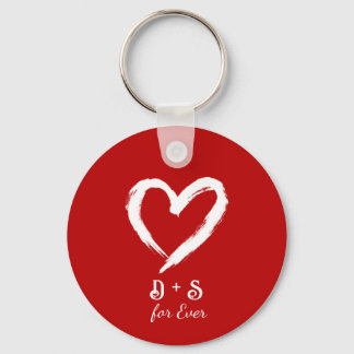 Custom Couple Valentine Keychain