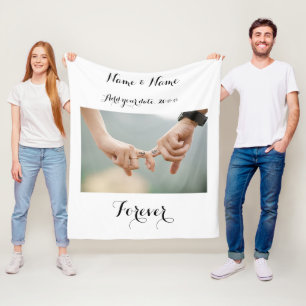Custom Couples Photo Blanket
