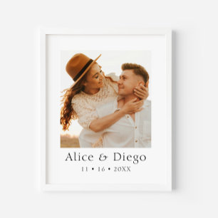 Custom Couples Photo Gift Poster