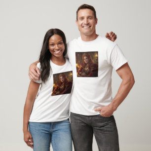 Custom Couples Photo Name Text Personalized T-Shirt