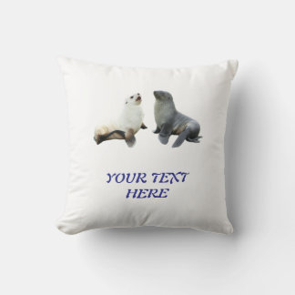 Custom Couples Photo Text T-Shirt Template Throw Pillow