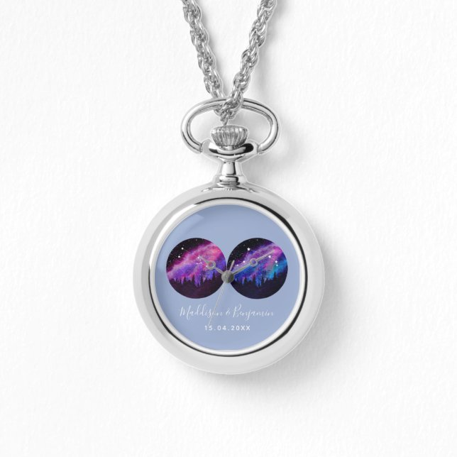 Custom Couples Zodiac Gifts Any Horoscope Watch (Front)