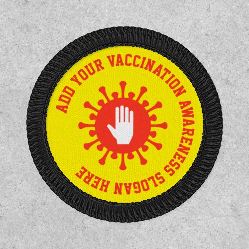 Custom Covid Virus Vaccination Awareneness Patch