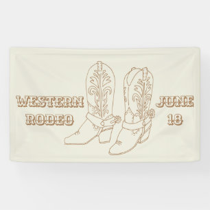Custom Cowboy boots banner