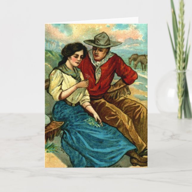 Custom Cowboy Courtship Card (Front)