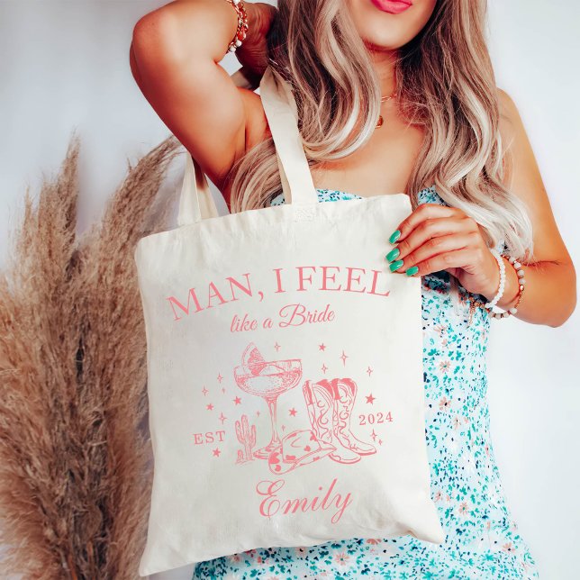 Custom Cowgirl Bachelorette Party Social Club Tote Bag (Creator Uploaded)