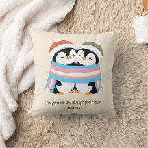 Custom Cozy Trans Penguins Christmas