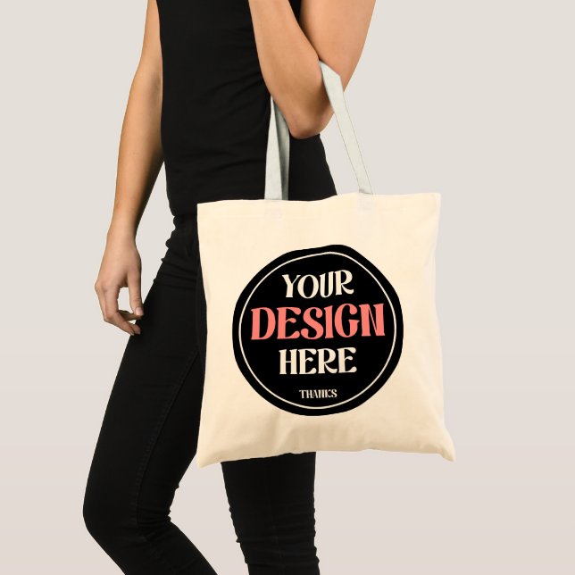 Custom-crafted, crisp, modern & sleek tote bag (Front (Product))