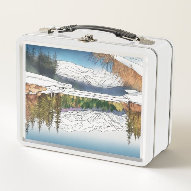 Custom Crafted Mealbox Fashionably Packed metal . Metal Lunch Box (Front)