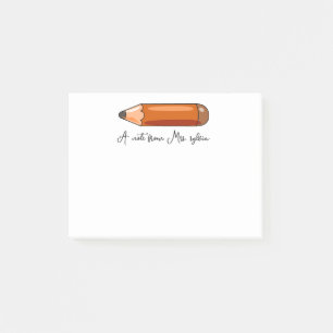 Custom Crayon for Teacher,Unique Personalized Gift Post-it Notes