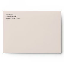 Custom Cream Addressed Christmas Card Envelopes