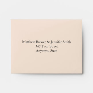 Custom Cream and Tan Envelope with Address