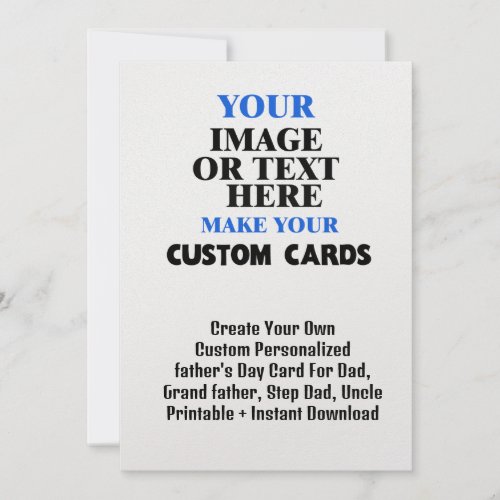 Custom Create Fathers Day Card For Your Dad