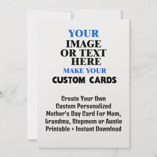 Custom Create Mothers day Card For Your Mom