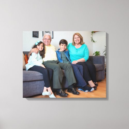 Custom Create Personalized Family Photo Canvas Print