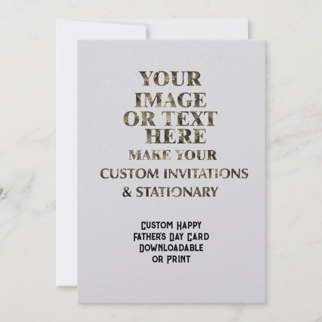 Custom Create Personalized Father's Day Card (Front)