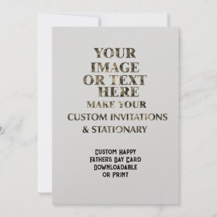 Custom Create Personalized Father's Day Card
