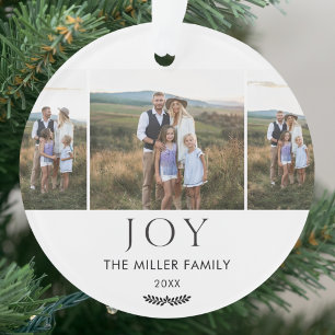 Custom Create Your Own Family Photo Collage Ornament