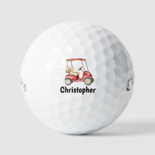 Custom Create Your Own Golf Cart Theme Monogrammed Balls