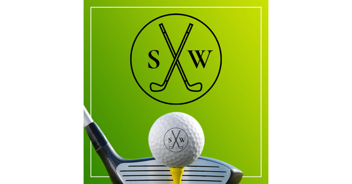 Custom Create Your Own Golf Monogrammed Golf Balls | Zazzle