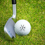 Custom Create Your Own Golf Theme Monogrammed Golf Balls<br><div class="desc">Logo style golf clubs with your monogram initials. Perfect and simple golf theme to create your own personalized golf balls. Great as a gift for those that love to play golf.</div>