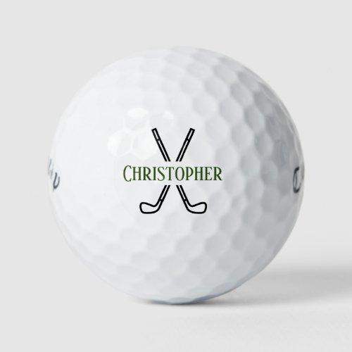 Custom Create Your Own Golf Theme Monogrammed Golf Balls