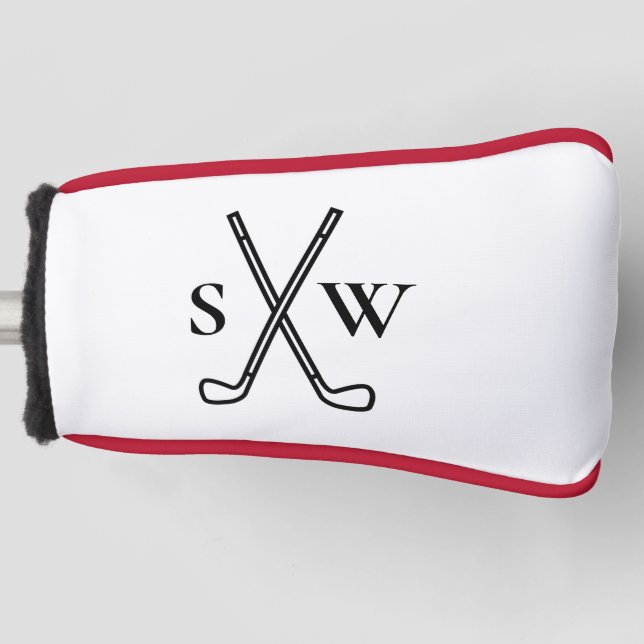 Custom Create Your Own Golf Theme Monogrammed Head Cover (Front)