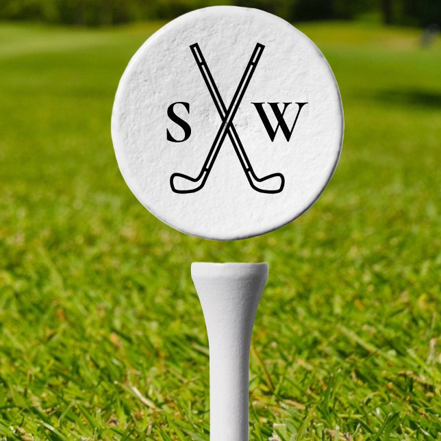 Custom Create Your Own Golf Theme Tees (Custom monogram golf tee – stylish, personalized touch for golf lovers, events, or groomsmen gifts!)