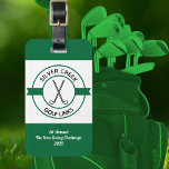 Custom Create Your Own Golf Tournament Luggage Tag<br><div class="desc">Custom Golf Luggage Tags for Tournaments & Clubs Make your tournament or club event unforgettable golf luggage tags. Featuring a sleek golf-themed design and custom details, these durable tags are perfect for golf bags, travel gear, or event giveaways. Ideal for country clubs, charity tournaments, or corporate outings, they add a...</div>