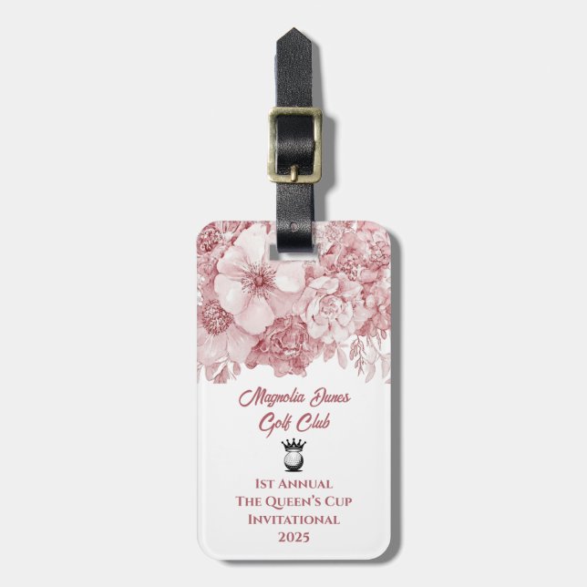 Custom Create Your Own Golf Tournament Luggage Tag (Front Vertical)