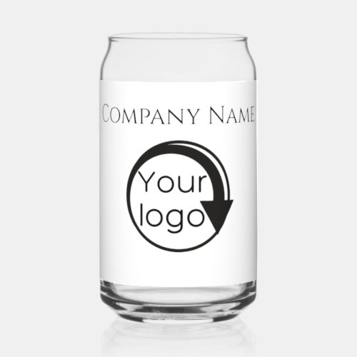 Custom Create your own logo promo Glass Can Glass